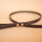The Real McCaul Leathergoods Pet Leashes Narrow Dog Leash - Burgundy Australian Made Australian Owned Leather Dog Lead or Leash - HandMade In Australia- Brass Fittings