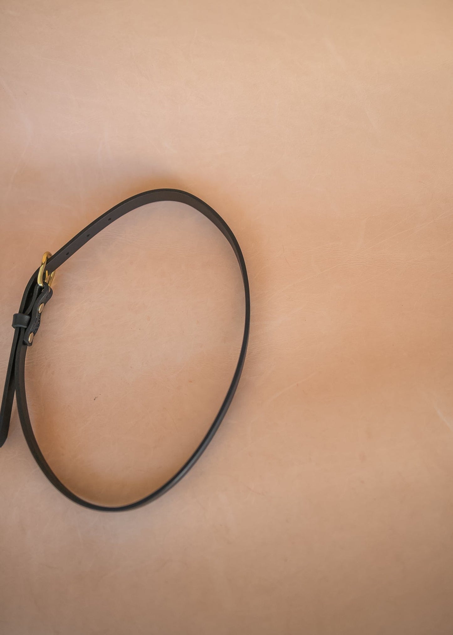 The Real McCaul Leathergoods Plain Narrow 20mm Belt - Black Australian Made Australian Owned Solid Leather Narrow Belt Made In Australia - 20mm  - Black