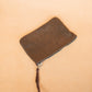 The Real McCaul Leathergoods Purses Clementine Clutch - Cowhide - Mottle Brown Australian Made Australian Owned Clementine Leather Clutch- Made In Australia YKK Zips