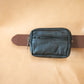 The Real McCaul Leathergoods Purses Two Zip Key Belt Pouch - Cowhide Australian Made Australian Owned Double Zip Leather Key Belt Purse Made In Australia