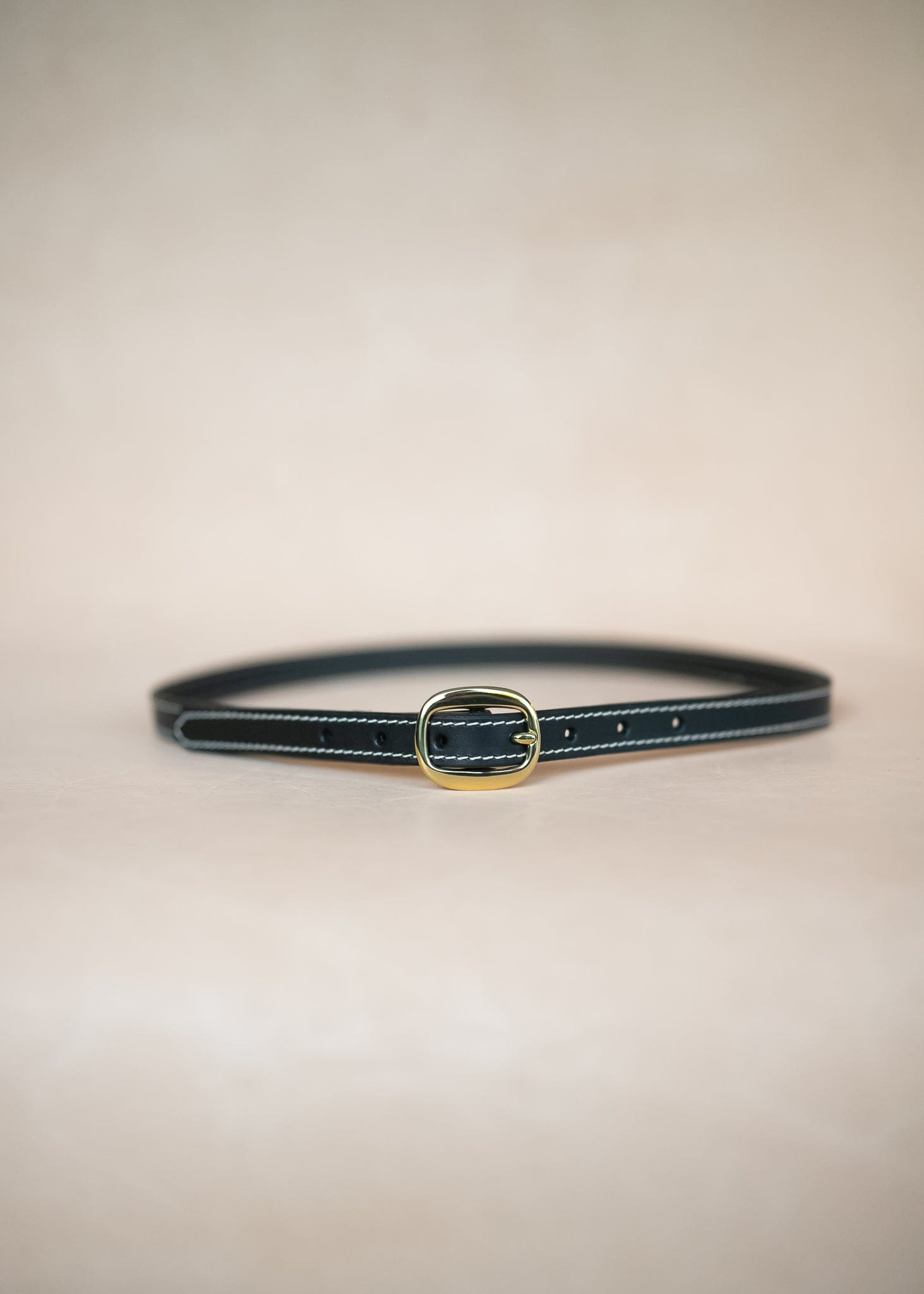 The Real McCaul Leathergoods Rancher Narrow 20mm Belt - Black Australian Made Australian Owned Solid Leather Narrow Belt Made In Australia - 20mm  - Black