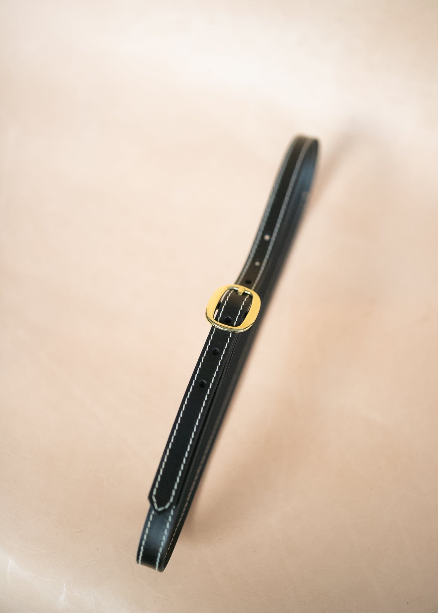 The Real McCaul Leathergoods Rancher Narrow 20mm Belt - Black Australian Made Australian Owned Solid Leather Narrow Belt Made In Australia - 20mm  - Black