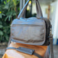 The Real McCaul Leathergoods Shoulder Bags Jack Satchel - Cowhide - Dark Brown Australian Made Australian Owned Jack Laptop Leather Travel Satchel Briefcase- Made In Australia