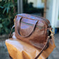 The Real McCaul Leathergoods Shoulder Bags Jack Satchel - Cowhide - Premium Marble Brown Australian Made Australian Owned Jack Laptop Leather Travel Satchel Briefcase- Made In Australia