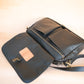 The Real McCaul Leathergoods Shoulder Bags Jack Satchel - Kangaroo - Black Australian Made Australian Owned Jack Laptop Leather Travel Satchel Briefcase- Made In Australia