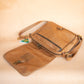 The Real McCaul Leathergoods Shoulder Bags Zeuss Satchel - Cowhide - Tan Australian Made Australian Owned Men's Leather Satchel Made In Australia- Laptop/iPad