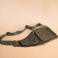 The Real McCaul Leathergoods Travel Bag The John Crossbody Sling Bag - Premium Kangaroo - Black Australian Made Australian Owned The John Crossbody Sling Bag - Premium Kangaroo - Black