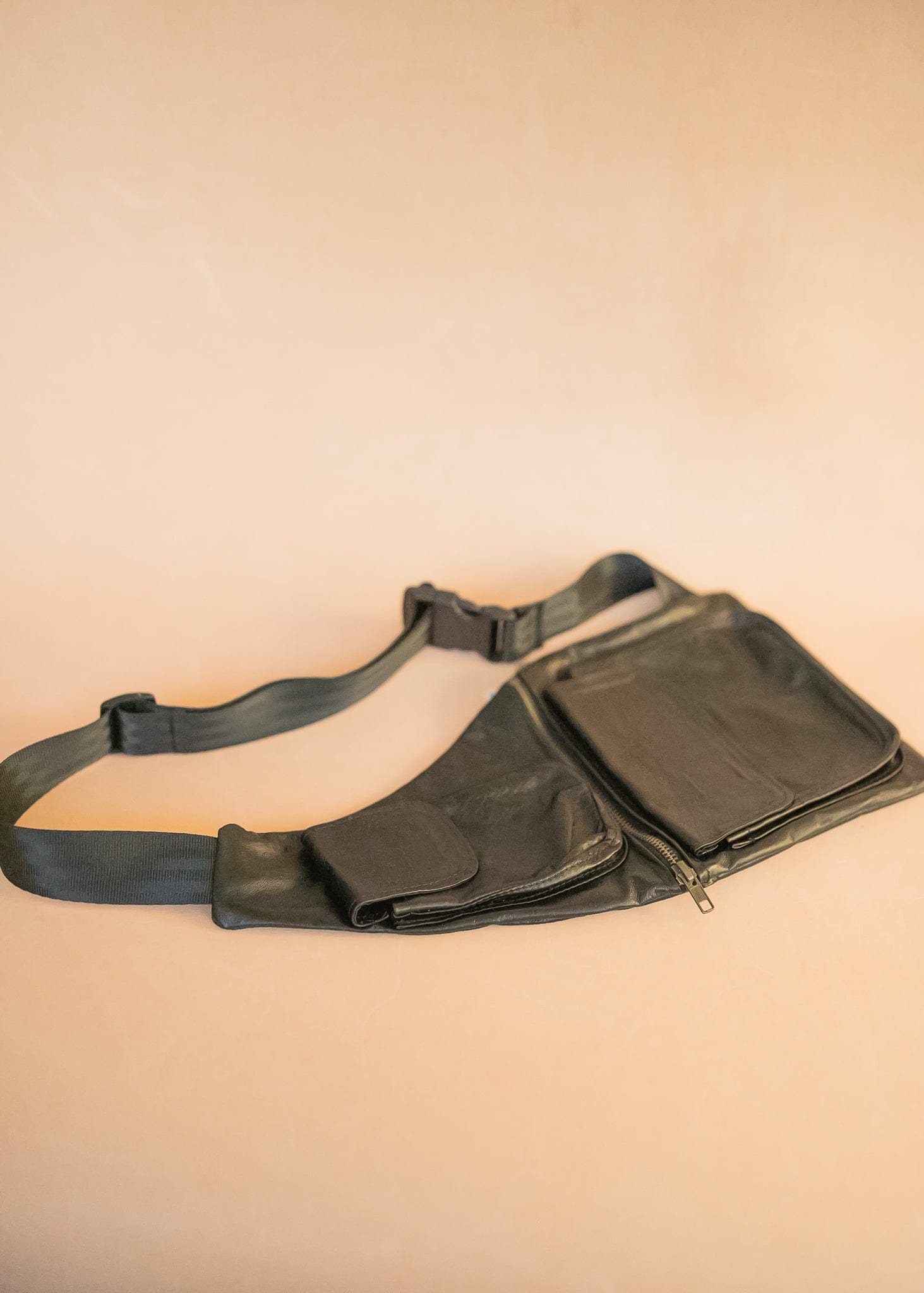 The Real McCaul Leathergoods Travel Bag The John Crossbody Sling Bag - Premium Kangaroo - Black Australian Made Australian Owned The John Crossbody Sling Bag - Premium Kangaroo - Black