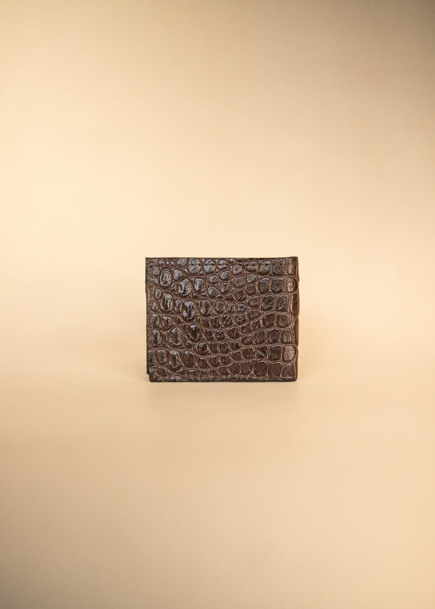 The Real McCaul Leathergoods Wallet Small Bifold Wallet - Crocodile and Kangaroo Australian Made Australian Owned Small Bi-Fold Wallet Australian Made - Crocodile and Kangaroo Leather