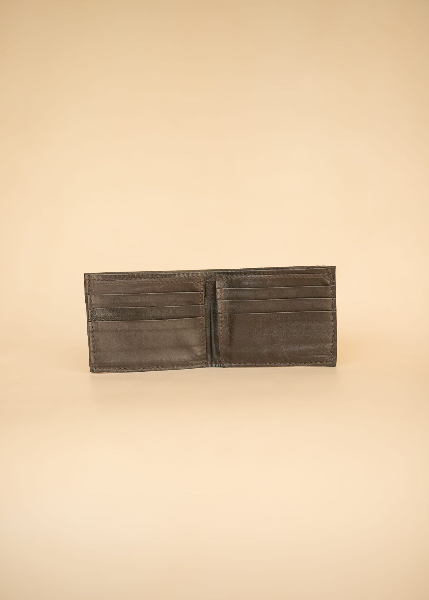 The Real McCaul Leathergoods Wallet Small Bifold Wallet - Crocodile and Kangaroo Australian Made Australian Owned Small Bi-Fold Wallet Australian Made - Crocodile and Kangaroo Leather