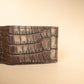 The Real McCaul Leathergoods Wallet Small Bifold Wallet - Crocodile and Kangaroo Australian Made Australian Owned Small Bi-Fold Wallet Australian Made - Crocodile and Kangaroo Leather