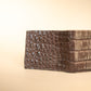 The Real McCaul Leathergoods Wallet Small Bifold Wallet - Crocodile and Kangaroo Australian Made Australian Owned Small Bi-Fold Wallet Australian Made - Crocodile and Kangaroo Leather
