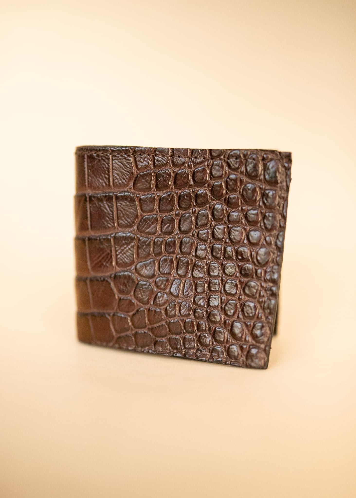 The Real McCaul Leathergoods Wallets Classic Bifold Wallet - Crocodile and Kangaroo Australian Made Australian Owned Bifold Crocodile and Kangaroo Leather Wallet- Made In Australia