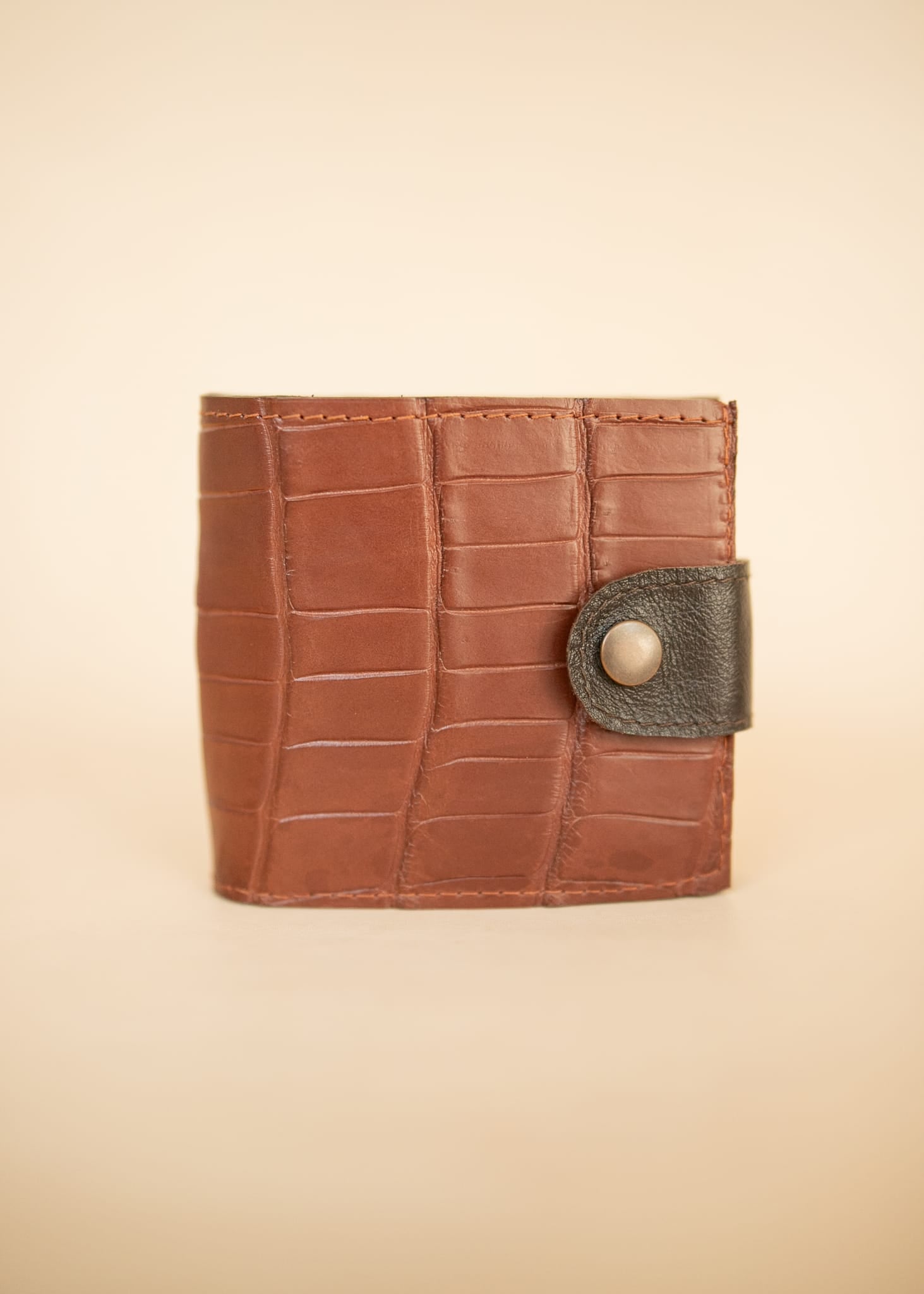 The Real McCaul Leathergoods Wallets Classic Bifold Wallet - Crocodile and Kangaroo Australian Made Australian Owned Bifold Kangaroo Leather Wallet- Made In Australia