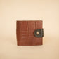 The Real McCaul Leathergoods Wallets Classic Bifold Wallet - Crocodile and Kangaroo Australian Made Australian Owned Bifold Kangaroo Leather Wallet- Made In Australia