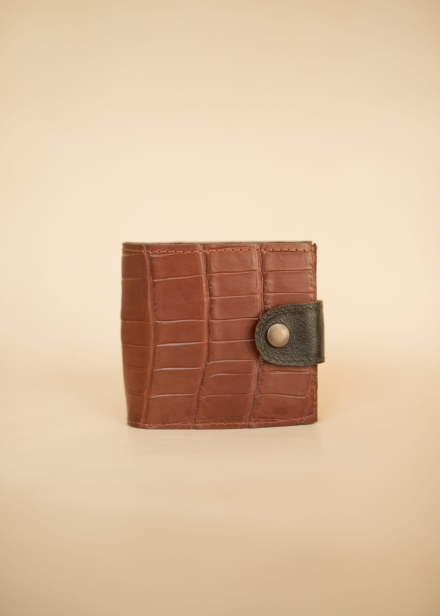 The Real McCaul Leathergoods Wallets Classic Bifold Wallet - Crocodile and Kangaroo Australian Made Australian Owned Bifold Kangaroo Leather Wallet- Made In Australia