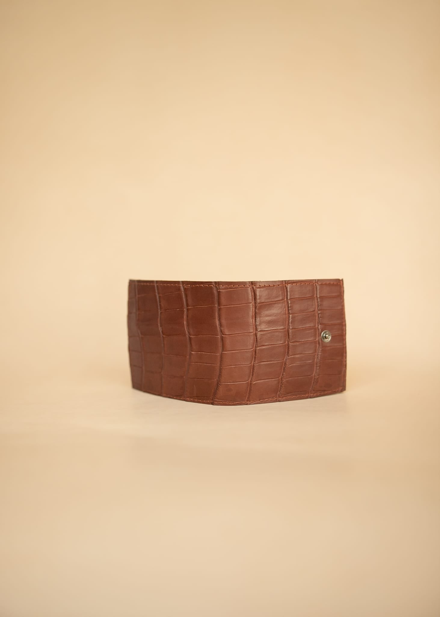 The Real McCaul Leathergoods Wallets Classic Bifold Wallet - Crocodile and Kangaroo Australian Made Australian Owned Bifold Kangaroo Leather Wallet- Made In Australia