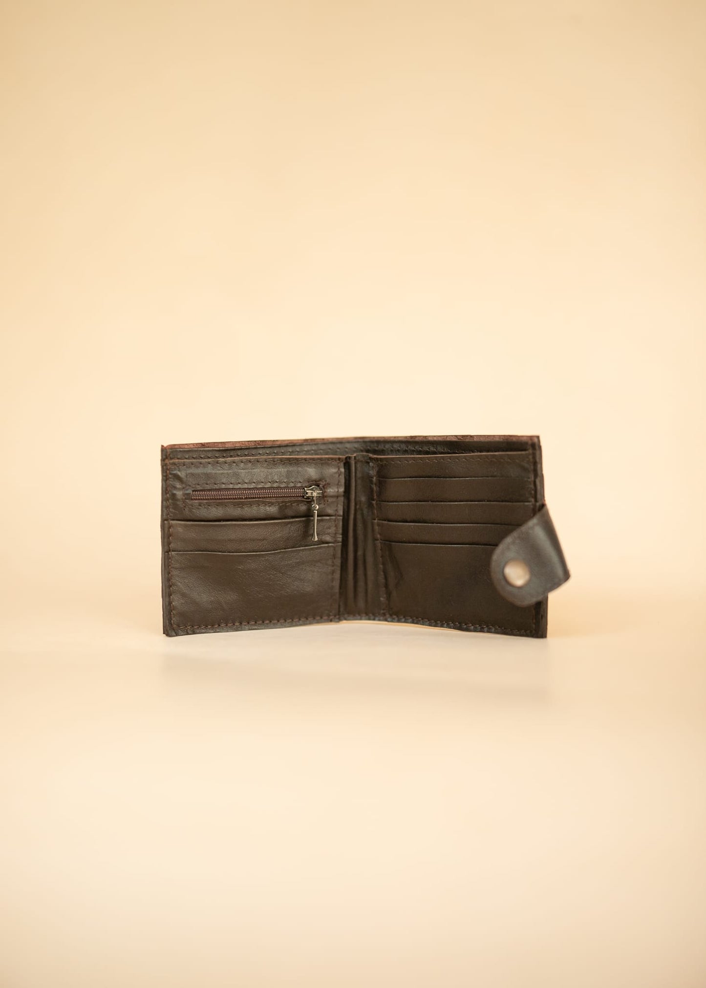 The Real McCaul Leathergoods Wallets Classic Bifold Wallet - Crocodile and Kangaroo Australian Made Australian Owned Bifold Kangaroo Leather Wallet- Made In Australia
