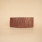The Real McCaul Leathergoods Wallets Classic Bifold Wallet - Crocodile and Kangaroo - Tan Australian Made Australian Owned Bifold Crocodile and Kangaroo Leather Wallet- Made In Australia