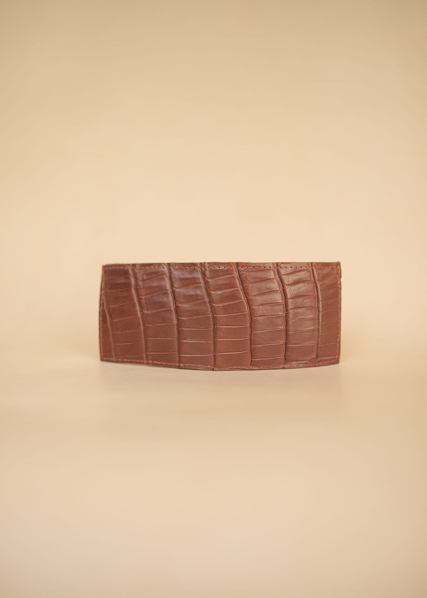 The Real McCaul Leathergoods Wallets Classic Bifold Wallet - Crocodile and Kangaroo - Tan Australian Made Australian Owned Bifold Crocodile and Kangaroo Leather Wallet- Made In Australia
