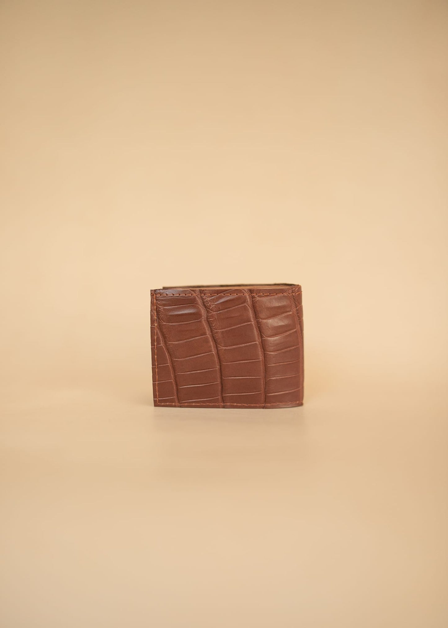 The Real McCaul Leathergoods Wallets Classic Bifold Wallet - Crocodile and Kangaroo - Tan Australian Made Australian Owned Bifold Crocodile and Kangaroo Leather Wallet- Made In Australia