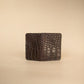 The Real McCaul Leathergoods Wallets Four Pocket Card Wallet - Crocodile and Kangaroo Australian Made Australian Owned Leather 4 Card Wallet Holder Crocodile and Kangaroo Wallet Made In Australia 