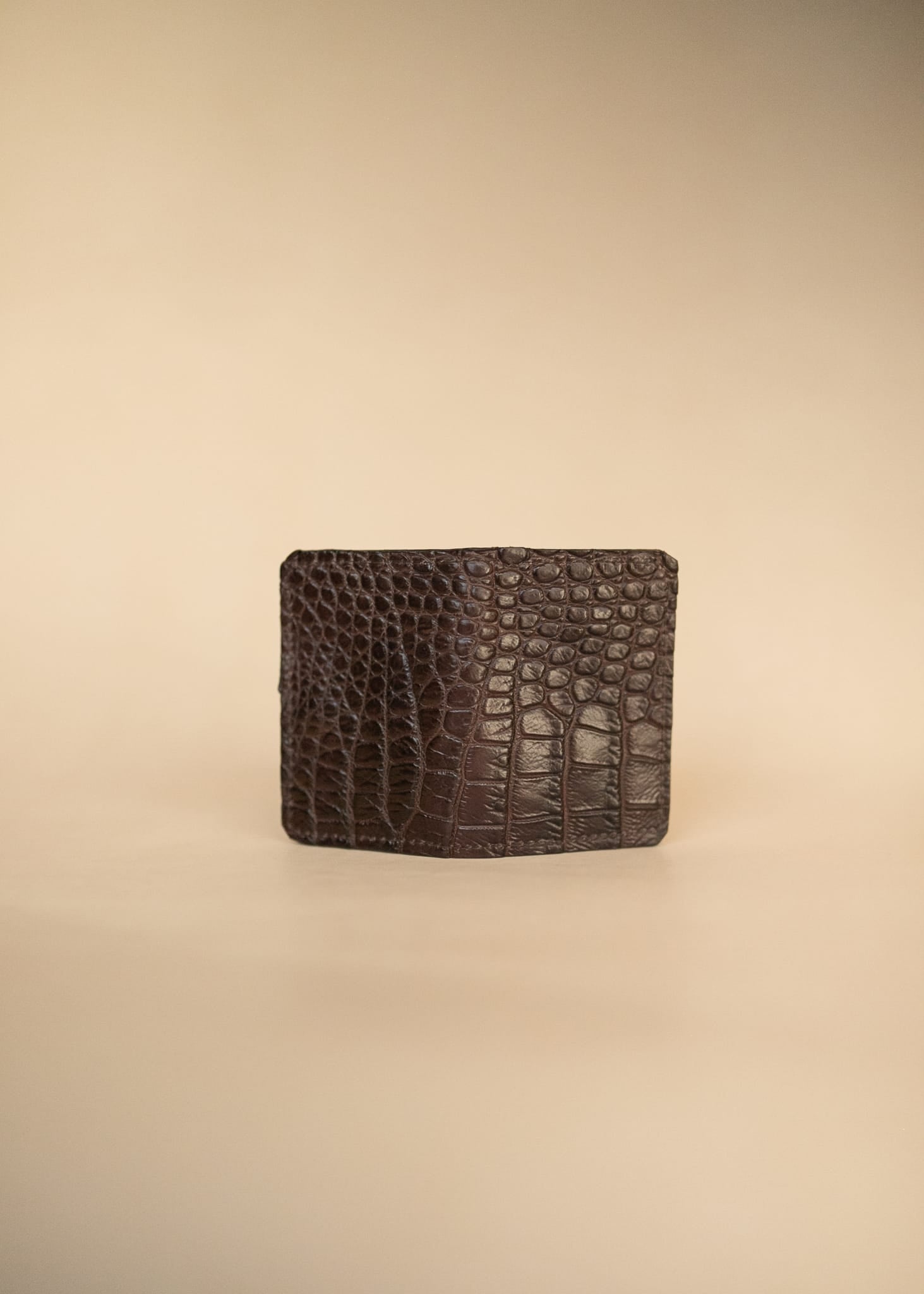 The Real McCaul Leathergoods Wallets Four Pocket Card Wallet - Crocodile and Kangaroo Australian Made Australian Owned Leather 4 Card Wallet Holder Crocodile and Kangaroo Wallet Made In Australia 