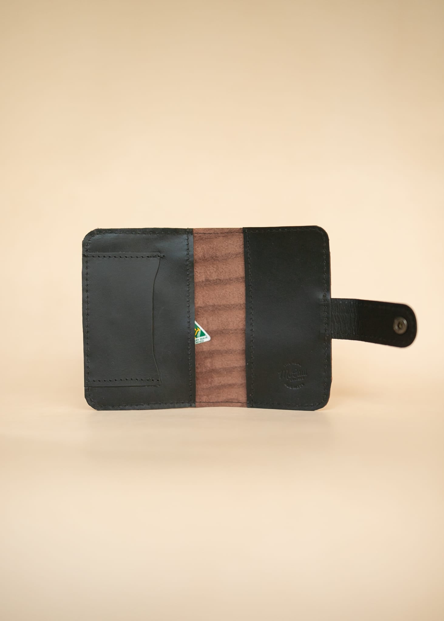 The Real McCaul Leathergoods Wallets Passport Cover Wallet - Crocodile and Kangaroo Australian Made Australian Owned Passport Holder Crocodile and Kangaroo Leather- Made in Australia