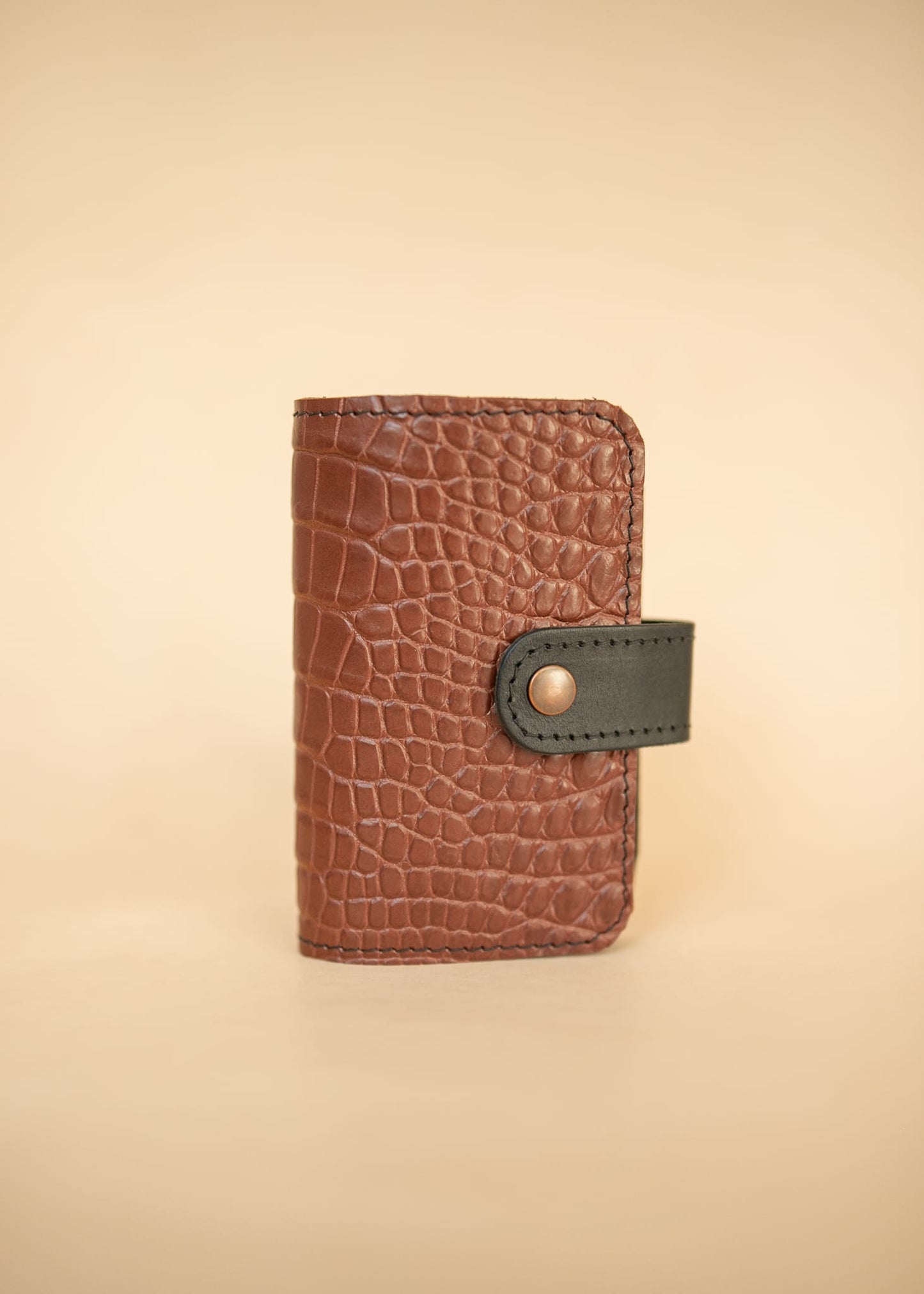 The Real McCaul Leathergoods Wallets Passport Cover Wallet - Crocodile and Kangaroo Australian Made Australian Owned Passport Holder Crocodile and Kangaroo Leather- Made in Australia