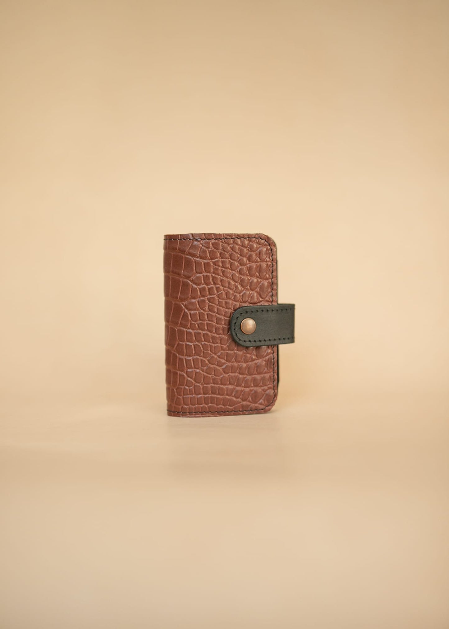 The Real McCaul Leathergoods Wallets Passport Cover Wallet - Crocodile and Kangaroo Australian Made Australian Owned Passport Holder Crocodile and Kangaroo Leather- Made in Australia