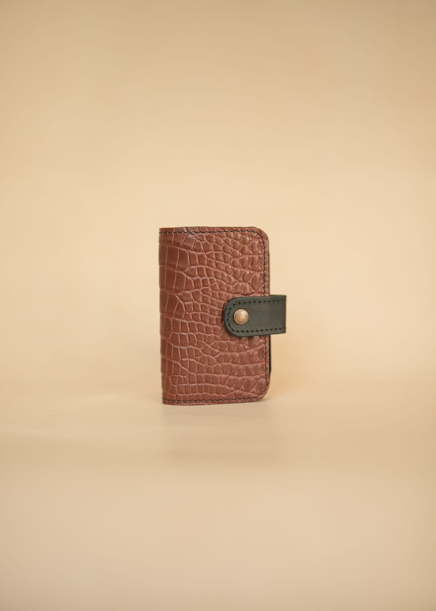 The Real McCaul Leathergoods Wallets Passport Cover Wallet - Crocodile and Kangaroo Australian Made Australian Owned Passport Holder Crocodile and Kangaroo Leather- Made in Australia