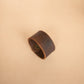 The Real McCaul Leathergoods Wide Leather Wristband - 38mm Australian Made Australian Owned Wide Leather Wristband - 38mm