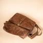 The Real McCaul Leathergoods Zeuss Satchel - Cowhide Australian Made Australian Owned Men's Leather Satchel Made In Australia- Laptop/iPad