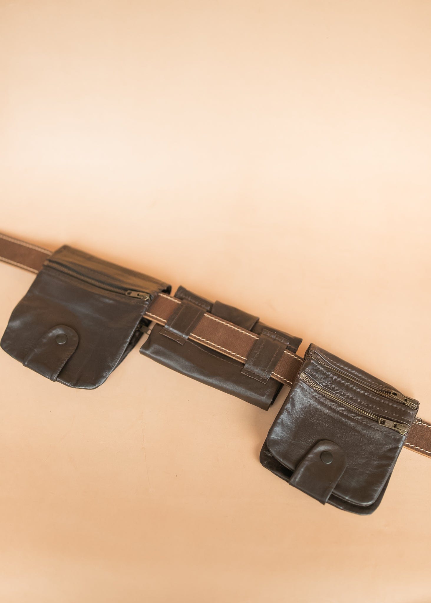 The Real McCaul Multi-Wallet Multi Wallet Belt Pouch - Kangaroo Australian Made Australian Owned Australian Made Leather Multi-Wallet Travel Belt Pouch (Kangaroo)
