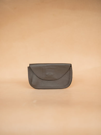 The Real McCaul Purses Dark Brown / Large Phone Pouch Holder for Belt - Horizontal - Cowhide Australian Made Australian Owned Leather Belt Pouch for Phone/Sunglasses Australian Made