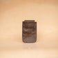 The Real McCaul Purses Phone Pouch Holder for Belt - Vertical - Cowhide Australian Made Australian Owned Leather Belt Pouch for Phone/Sunglasses Australian Made