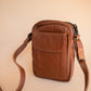 The Real McCaul Shoulder Bags The Darren Man Bag - Cowhide - Rust Australian Made Australian Owned Large Men's Organiser Man Bag Leather Made In Australia