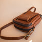 The Real McCaul Shoulder Bags The Darren Man Bag - Cowhide - Rust Australian Made Australian Owned Large Men's Organiser Man Bag Leather Made In Australia