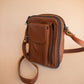 The Real McCaul Shoulder Bags The Darren Man Bag - Cowhide - Rust Australian Made Australian Owned Large Men's Organiser Man Bag Leather Made In Australia
