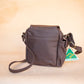 The Real McCaul Shoulder Bags The Pat Bag - Cowhide - Plum Australian Made Australian Owned Australian Made Leather Manbag in Kangaroo or Cowhide Leather