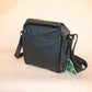 The Real McCaul Shoulder Bags The Pat Manbag - Cowhide - Black Australian Made Australian Owned Australian Made Leather Manbag in Kangaroo or Cowhide Leather