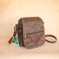 The Real McCaul Shoulder Bags The Pat Manbag - Cowhide - Premium Marble Brown Australian Made Australian Owned Australian Made Leather Manbag in Kangaroo or Cowhide Leather