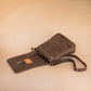 The Real McCaul Shoulder Bags Universal Satchel Bag - Medium Vertical - Cowhide - Marble Brown Australian Made Australian Owned Leather Satchel Bag- Australian Made in Kangaroo and Cowhide Leather