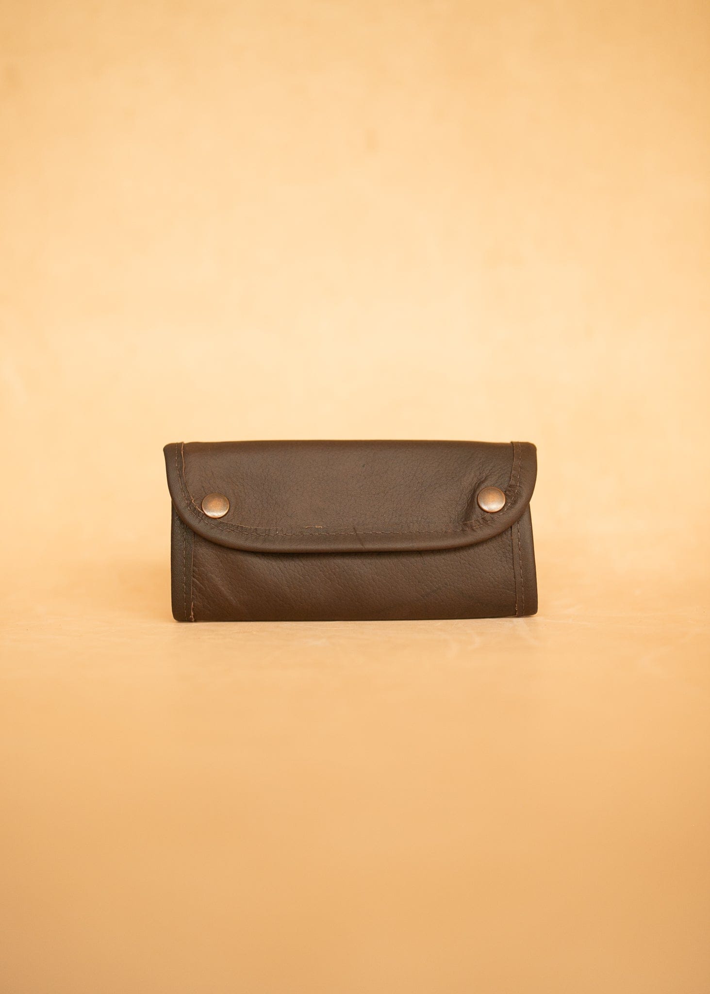 The Real McCaul Tobacco Pouches Brown Tri Fold Tobacco Pouch - Kangaroo Australian Made Australian Owned Leather Tobacco Pouch Australian Made Kangaroo & Cowhide Leather