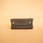 The Real McCaul Tobacco Pouches Mottle Brown Tri Fold Tobacco Pouch - Cowhide Australian Made Australian Owned Leather Tobacco Pouch Australian Made Kangaroo & Cowhide Leather