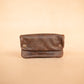 The Real McCaul Tobacco Pouches Premium Marble Brown / Outside Tobacco Pouch - Cowhide Australian Made Australian Owned Leather Tobacco Pouch Australian Made Kangaroo & Cowhide Leather