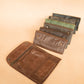 The Real McCaul Tobacco Pouches Tri Fold Tobacco Pouch - Cowhide Australian Made Australian Owned Leather Tobacco Pouch Australian Made Kangaroo & Cowhide Leather