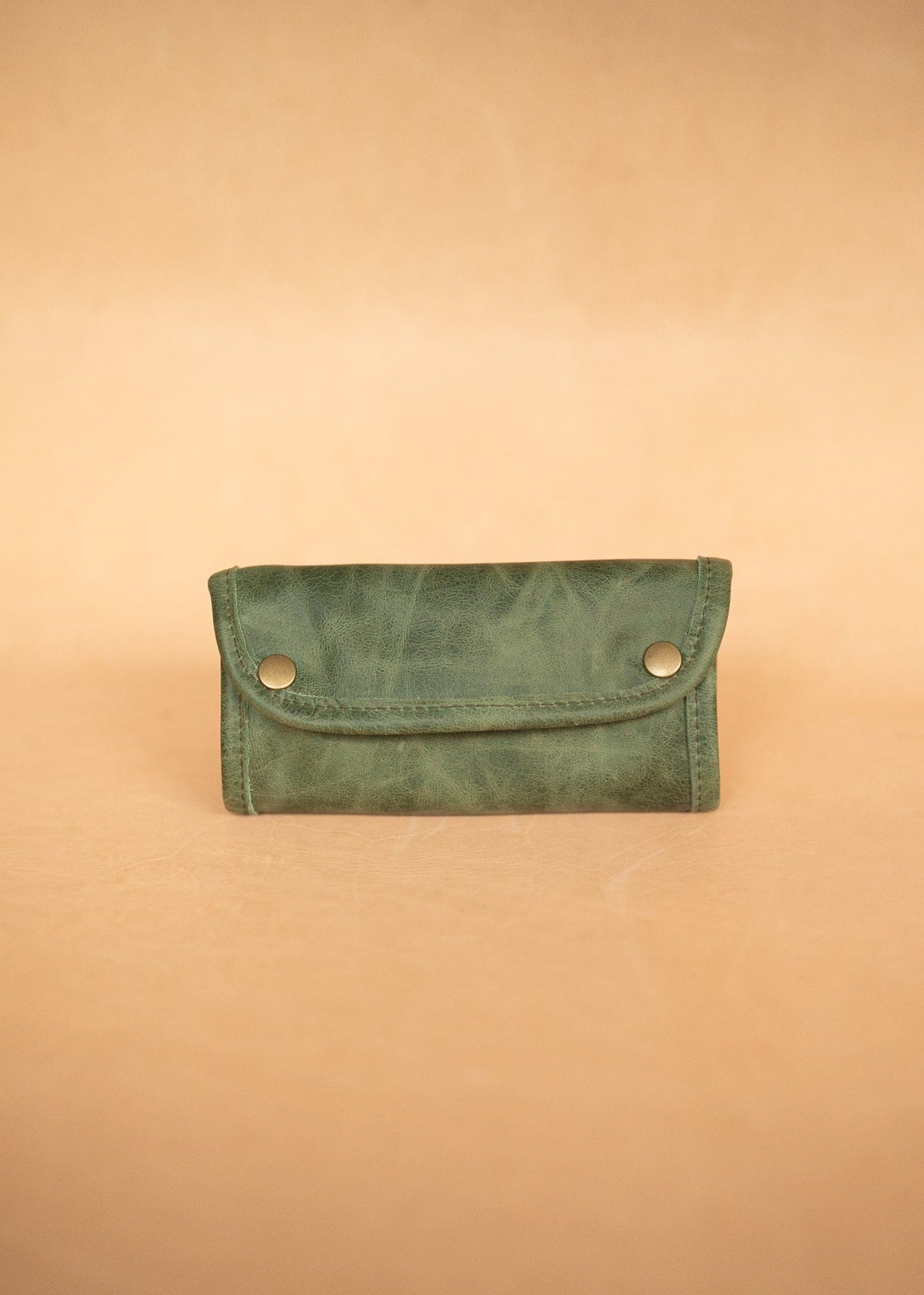 The Real McCaul Tobacco Pouches Tri Fold Tobacco Pouch - Cowhide Australian Made Australian Owned Leather Tobacco Pouch Australian Made Kangaroo & Cowhide Leather