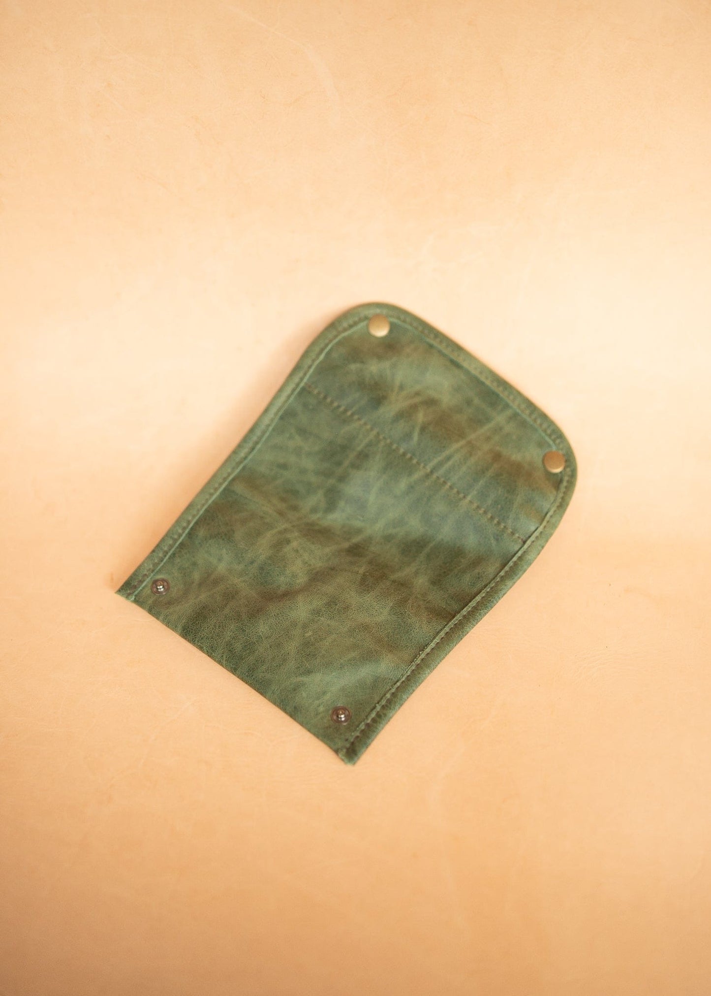 The Real McCaul Tobacco Pouches Tri Fold Tobacco Pouch - Cowhide Australian Made Australian Owned Leather Tobacco Pouch Australian Made Kangaroo & Cowhide Leather