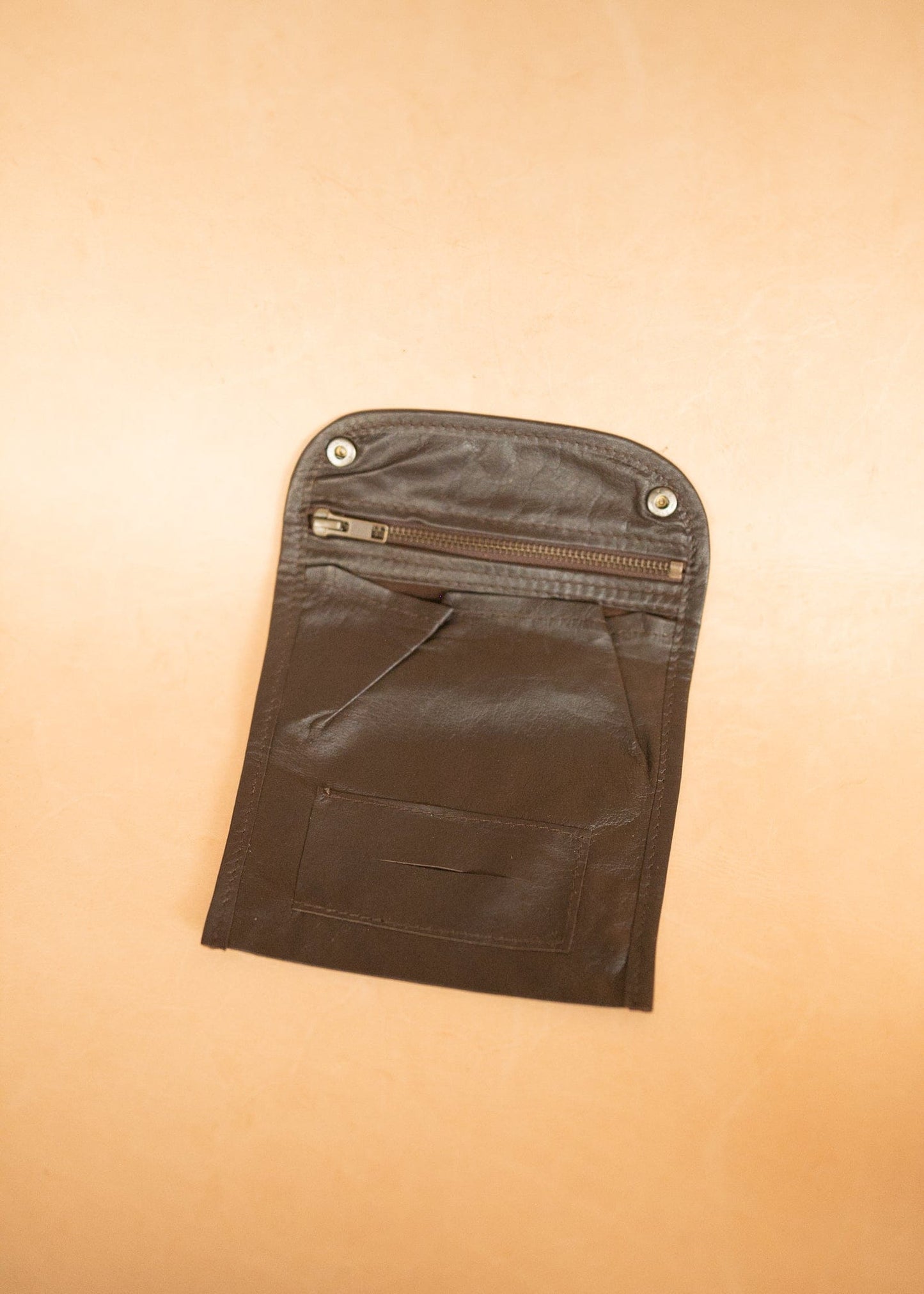 The Real McCaul Tobacco Pouches Tri Fold Tobacco Pouch - Kangaroo Australian Made Australian Owned Leather Tobacco Pouch Australian Made Kangaroo & Cowhide Leather